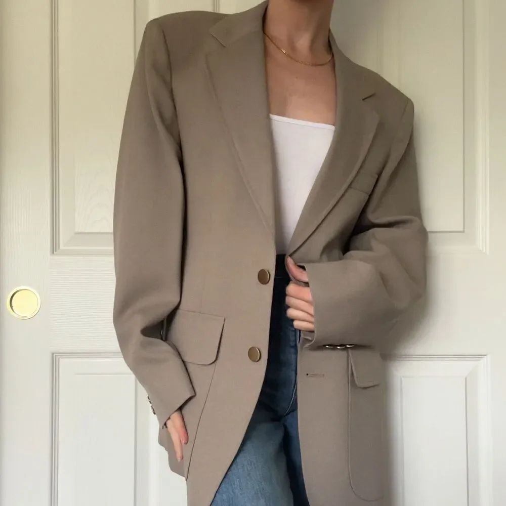 Tan vintage blazer 